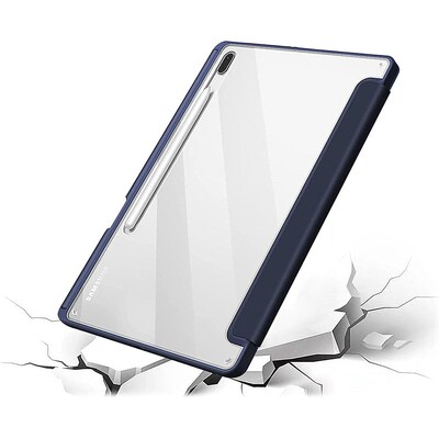 SaharaCase Folio Case for Samsung Galaxy Tab S8 Ultra, Clear/Navy Blue (TB00224)