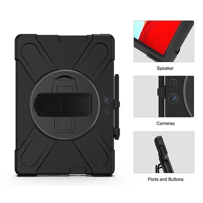 SaharaCase Protection Hand Strap Series Case for Microsoft Surface Pro X 2021, Black (TB00179)