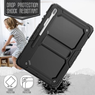 SaharaCase Defence Series Case for Samsung Galaxy Tab S7 FE and Tab S8 Plus, Black (TB00133)