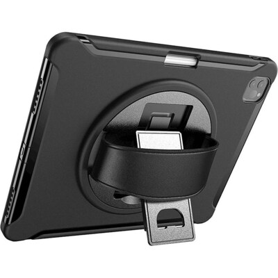 SaharaCase Protection Hand Strap Series Case for Apple iPad Pro 12.9" (4th, 5th, and 6th Gen 2020-2022), Black (TB00036)