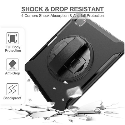 SaharaCase Protection Hand Strap Series Case for Apple iPad Pro 12.9" (4th, 5th, and 6th Gen 2020-2022), Black (TB00036)