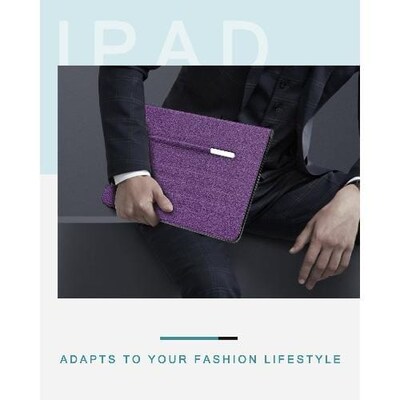 SaharaCase Multi-Angle Folio Case for Apple iPad Pro 12.9" (4th, 5th, and 6th Gen 2020-2022), Purple (TB00029)