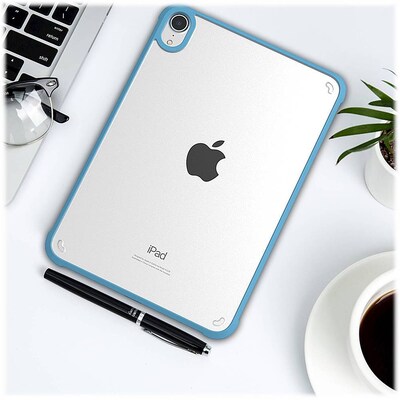 SaharaCase Hybrid-Flex Series Case for Apple iPad mini A17 Pro & 6th Generation 2021, Clear Blue (TB00049)