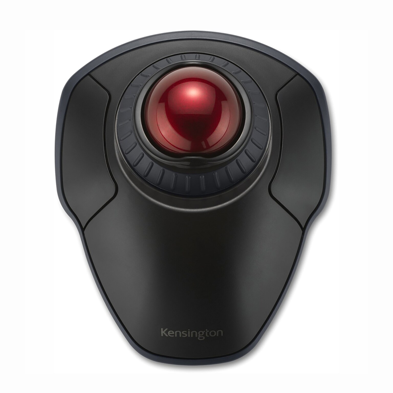 Kensington Orbit Wireless Optical Trackball with Scroll Ring Bluetooth and Radio Frequency, Black