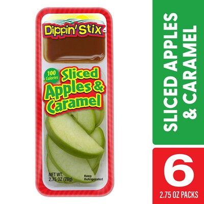 Dippin' Stix Gala Apples and Caramel Snack Kit  2.75, 6/Box (307-00368)