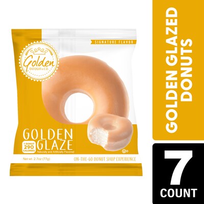 Golden Dough Glazed Donut, 2.7 oz, 7/Box (307-00372)