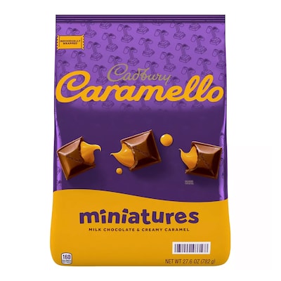 Cadbury Caramello Miniatures Milk Chocolate and Caramel Pieces, 27.6 oz. (325-00012)