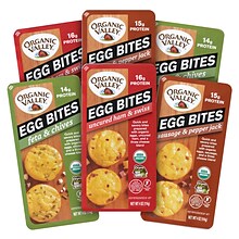 Organic Valley Egg Bites Variety Pack, 4oz., 6/Pack (600-03001)