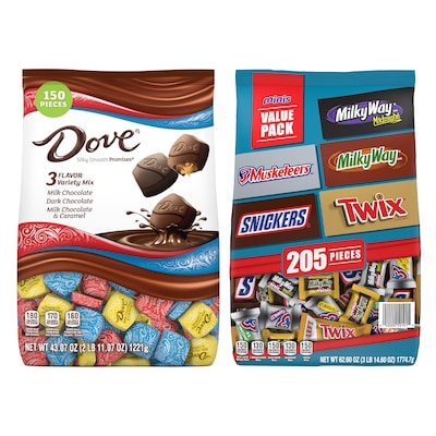 Dove Promises Variety/Mars Chocolate Favorites, 2/Bundle (600-04056)