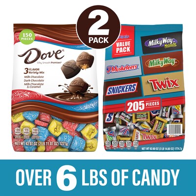 Dove Promises Variety/Mar's Chocolate Favorites, 2/Bundle (600-04056)