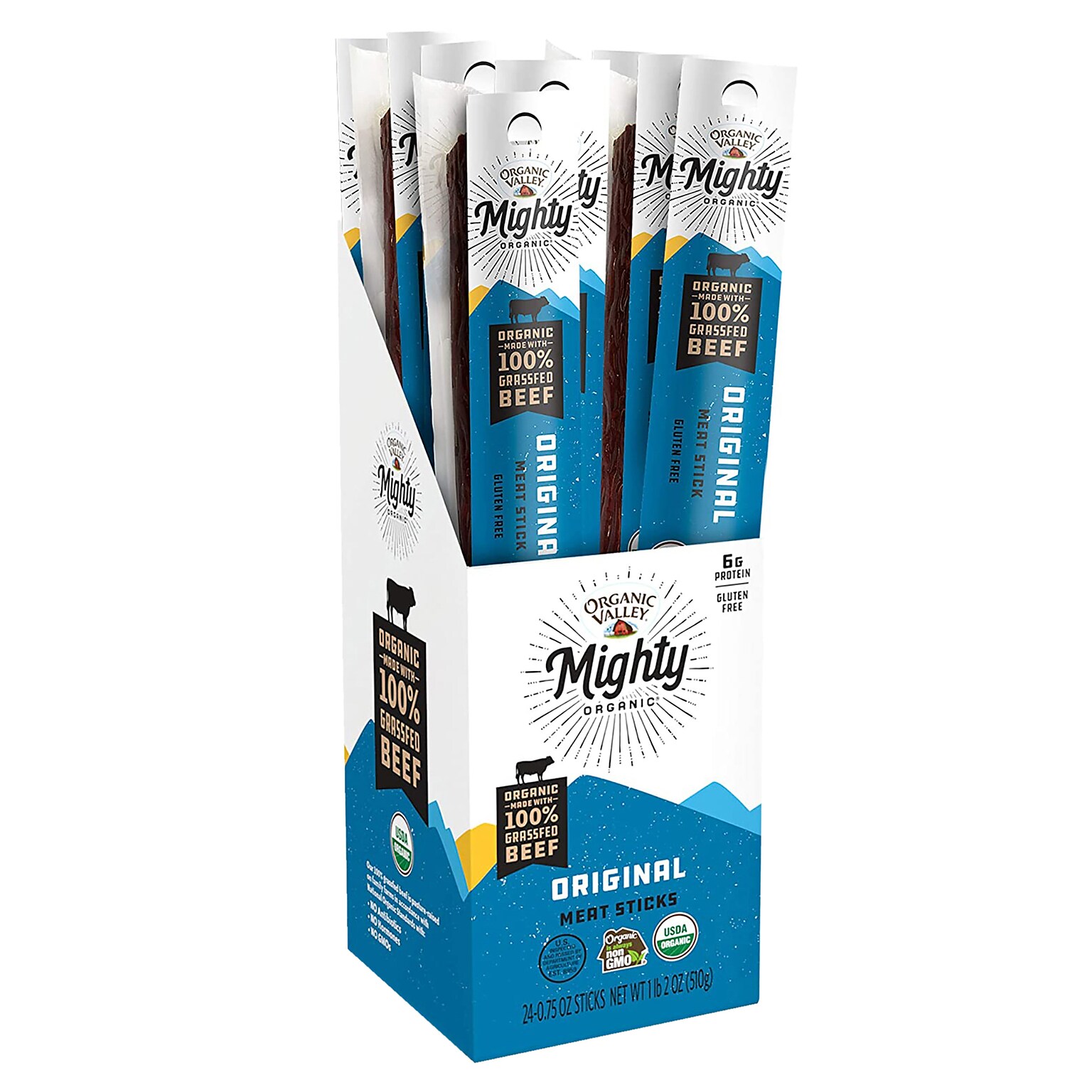 Organic Valley Original Organic Grass-fed Beef Stick, 0.75 Oz, 24 Ct