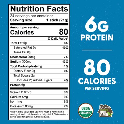Organic Valley Original Organic Grass-fed Beef Stick, 0.75 Oz, 24 Ct