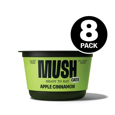Mush Apple Cinnamon Overnight Oats, 5 oz., 8/Carton (357-00001)