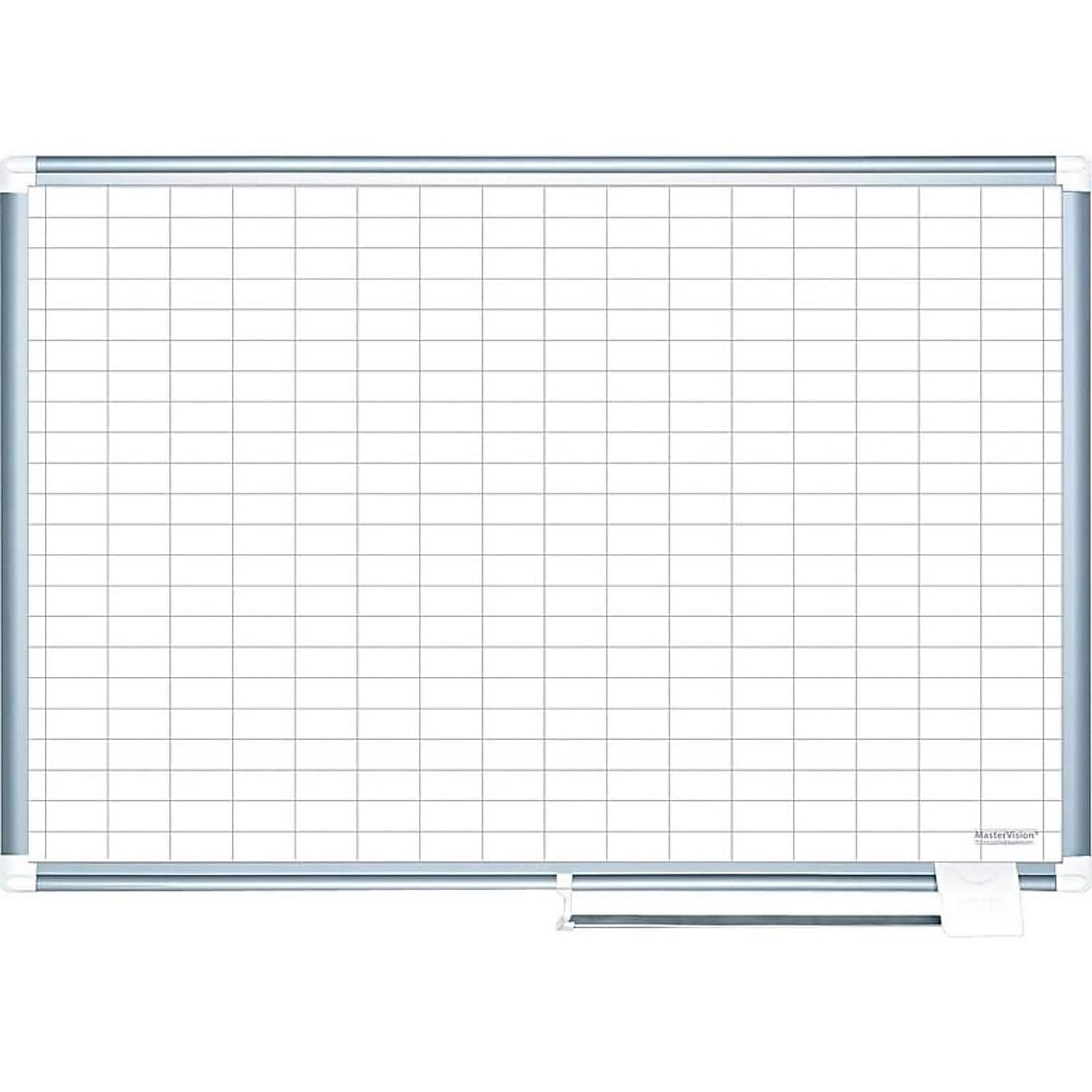 MasterVision Enamel Dry-Erase Whiteboard, Aluminum Frame, 6 x 4 (CR1230830A)