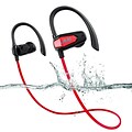 Laud Sport Water Resistant Bluetooth Earbuds for Gym, Workouts, Running, Red (LAUDSPORT1-RED)