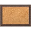 Amanti Art Framed Cork Board Small Distressed Rustic Brown 21 x 15 Frame Brown (DSW1290281)