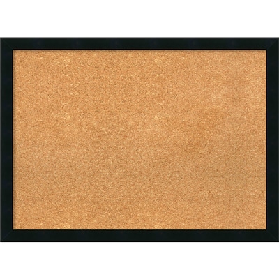 Amanti Art Framed Cork Board Large Mezzanotte Black 30 x 22 Frame Black (DSW3979355)