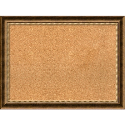 Amanti Art Framed Cork Board Large Manhattan Bronze 32 x 24 Frame Bronze (DSW3979901)