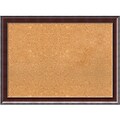 Amanti Art Framed Cork Board Large Country Walnut 31 x 23 Frame Walnut (DSW3979955)