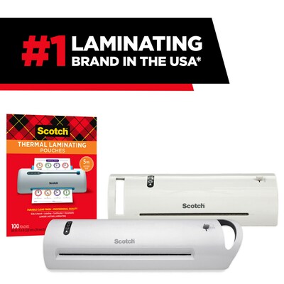 Scotch® Thermal Laminating Pouches, Letter Size, 3 Mil, 150/Pack (TP3854-150)