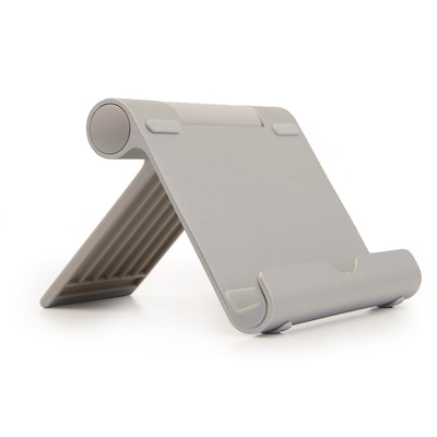 Universal Silver Metal Tablet Cellphone Stand with Adjustable Multiple Angles (RDYSTL001)