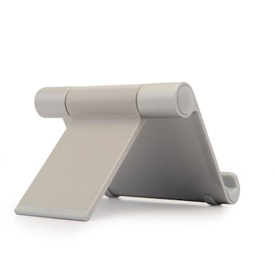 Universal Silver Metal Tablet Cellphone Stand with Adjustable Multiple Angles (RDYSTL001)