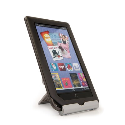 Universal Silver Metal Tablet Cellphone Stand with Adjustable Multiple Angles (RDYSTL001)