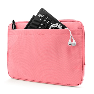 Vangoddy Nylon Sleeve Case for 14 inch 15.6 Inch Laptop, Pink (PT_NBKLEA114_HP)