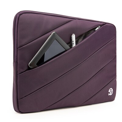 Vangoddy Nylon Sleeve Case for 14 inch 15.6 Inch Laptop, Purple (PT_NBKLEA113_HP)