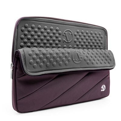 Vangoddy Nylon Sleeve Case for 14 inch 15.6 Inch Laptop, Purple (PT_NBKLEA113_HP)
