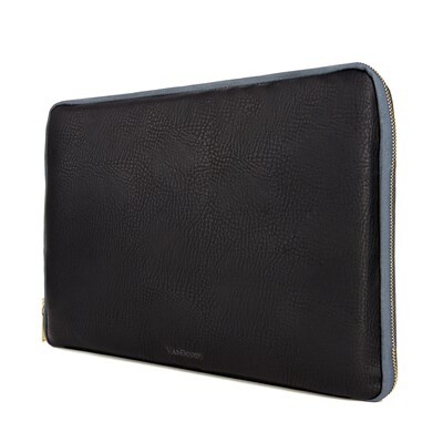 Vangoddy PU Leather Sleeve Case for 13.3 Inch Laptop, Black (PT_NBKLEA921_HP)