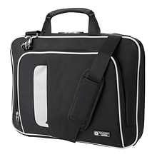 Vangoddy Nylon Messenger Shoulder Bag for 14 Laptop, Black (NBKLEA463)