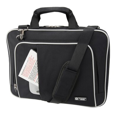 Vangoddy Nylon Messenger Shoulder Bag for 14" Laptop, Black (NBKLEA463)