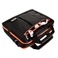 Vangoddy Laptop Briefcase, Black/Orange Nylon (PT_NBKLEA294_17)