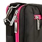 Vangoddy Nylon Backpack Messenger Shoulder Bag Case for 11 to 12 Inch Laptop, Black Pink (PT_NBKLEA273_17)
