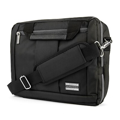 Vangoddy Nylon Backpack Messenger Shoulder Bag Case for 15.6 Inch Laptop, Black (PT_NBKLEA292_17)