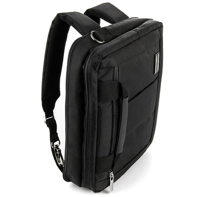 Vangoddy Nylon Backpack Messenger Shoulder Bag Case for 13.3 to 14 Inch Laptop, Black (PT_NBKLEA282_17)