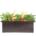 Vintage Home Succulents in Wooden Pot 10H (VHA102476)