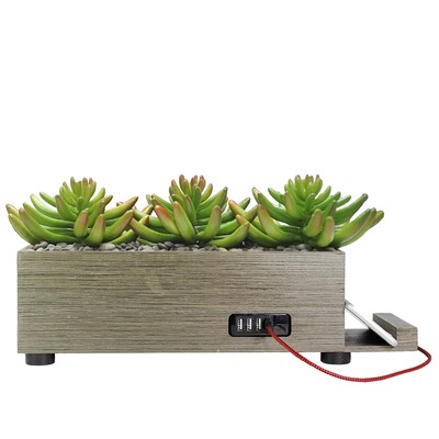 Vintage Home 4 Port Taupe Succulent Charging Station (VHA102482.TPE)