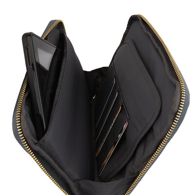 Vangoddy Leather Tablet Sleeve for iPad Samsung Galaxy Kindle Fire, Black (PT_RDYLEA591_HP)