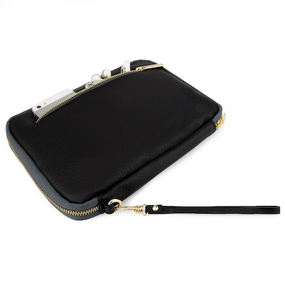 Vangoddy Leather Tablet Sleeve for iPad Samsung Galaxy Kindle Fire, Black (PT_RDYLEA591_HP)