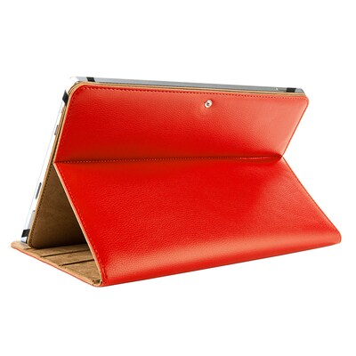 Vangoddy Leather Executive Universal Portfolio Case for 10 inch to 11.5 Inch tablet, Red (PT_SURLEA013)