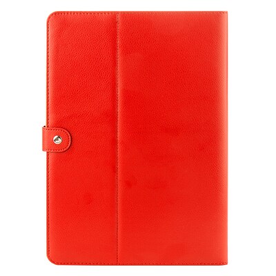 Vangoddy Leather Executive Universal Portfolio Case for 10 inch to 11.5 Inch tablet, Red (PT_SURLEA013)