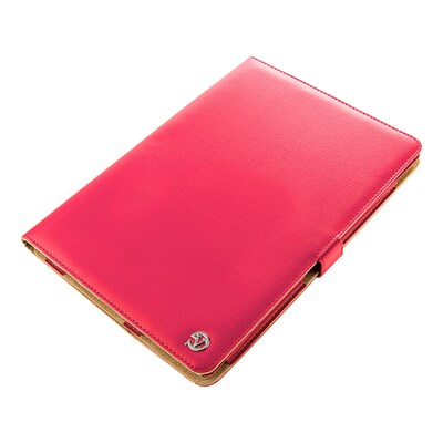 Vangoddy Leather Executive Universal Portfolio Case for 10 inch to 11.5 Inch tablet, Pink (PT_SURLEA014)