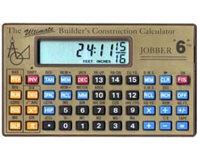 Jobber 6 Construction Calculator (JOBJOB6)