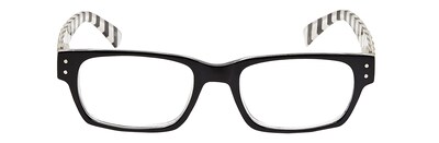 VK Couture +1.75 Strength High Fashion Reading Glasses, Black (E1309)