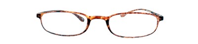 Flex 2 +3.00 Strength Flexible Reading Glasses, Brown (E5020)