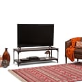 Simpli Home Nantucket 54 x 18 inch TV Media Stand in Walnut Brown for TVs up to 60 inches (3AXCNTT-05)