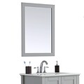 Simpli Home Chelsea 22 x 30 Warm Grey Bath Vanity Décor Mirror (AXCMIR-2230C-G)
