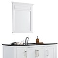 Simpli Home Evan 30 x 34 Large White Bath Vanity Décor Mirror (AXCMIR-3034-EV)
